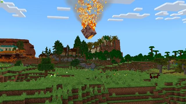 Screenshot of the Minecraft Bedrock Marketplace product Spacial Ores and Weapons created by Pixell Studio.