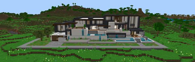 Panorama of the Minecraft Bedrock Marketplace product Super Hacker Weapons created by Pixell Studio.