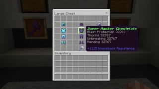 Screenshot of the Minecraft Bedrock Marketplace product Super Hacker Weapons created by Pixell Studio.