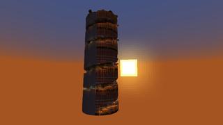 Screenshot of the Minecraft Bedrock Marketplace product Super Spiral Parkour 2 created by Pixell Studio.