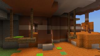 Screenshot of the Minecraft Bedrock Marketplace product Super Spiral Parkour 2 created by Pixell Studio.