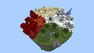 Screenshot of the Minecraft Bedrock Marketplace product Super Spiral Parkour created by Pixell Studio.