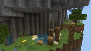 Screenshot of the Minecraft Bedrock Marketplace product Super Spiral Parkour created by Pixell Studio.