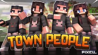 Thumbnail of the Minecraft Bedrock Marketplace product Town People created by Pixell Studio.