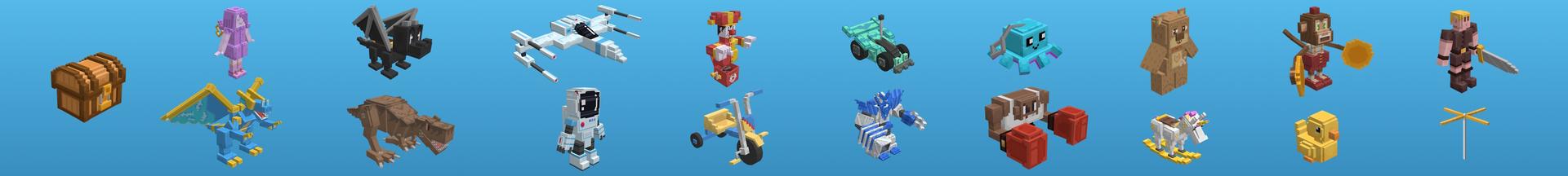 Panorama of the Minecraft Bedrock Marketplace product Toy Pets created by Pixell Studio.