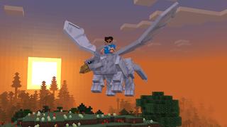 Screenshot of the Minecraft Bedrock Marketplace product Train Your Dragon Add-on created by Pixell Studio.