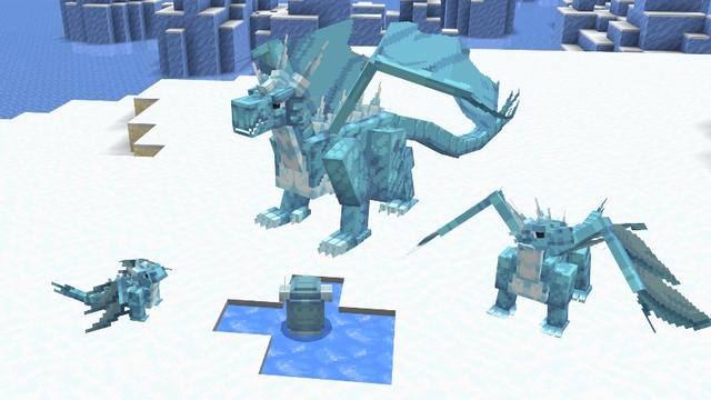 Screenshot of the Minecraft Bedrock Marketplace product Train Your Dragon Add-On created by Pixell Studio.