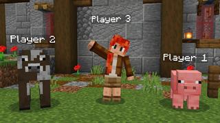 Screenshot of the Minecraft Bedrock Marketplace product Turn Into Mobs created by Pixell Studio.