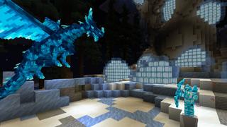 Screenshot of the Minecraft Bedrock Marketplace product Ultimate Ice Dragon created by Pixell Studio.