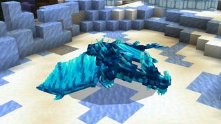 Screenshot of the Minecraft Bedrock Marketplace product Ultimate Ice Dragon created by Pixell Studio.