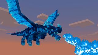 Screenshot of the Minecraft Bedrock Marketplace product Ultimate Ice Dragon created by Pixell Studio.