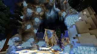 Screenshot of the Minecraft Bedrock Marketplace product Ultimate Ice Dragon created by Pixell Studio.