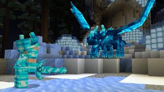 Screenshot of the Minecraft Bedrock Marketplace product Ultimate Ice Dragon created by Pixell Studio.