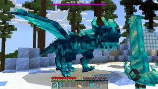 Screenshot of the Minecraft Bedrock Marketplace product Ultimate Ice Dragon created by Pixell Studio.