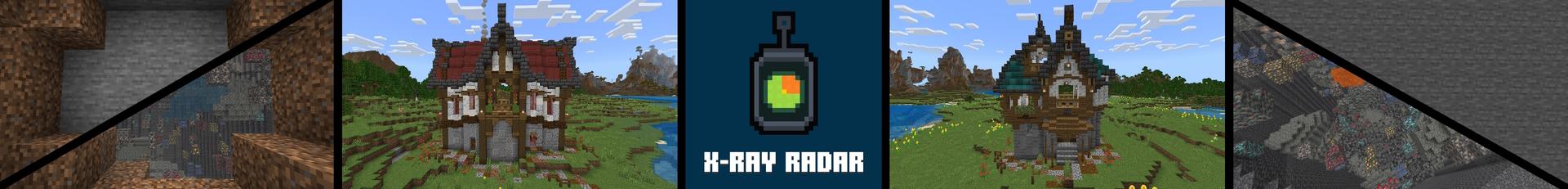 Panorama of the Minecraft Bedrock Marketplace product X-Ray created by Pixell Studio.