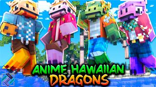 Thumbnail of the Minecraft Bedrock Marketplace product Anime Hawaiian Dragons created by PixelOneUp.