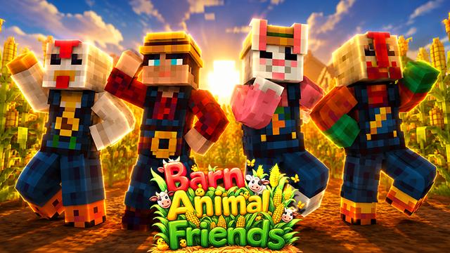 Thumbnail of the Minecraft Bedrock Marketplace product Barn Animal Friends created by PixelOneUp.