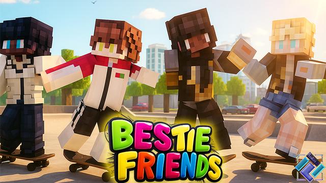 Thumbnail of the Minecraft Bedrock Marketplace product Bestie Friends created by PixelOneUp.