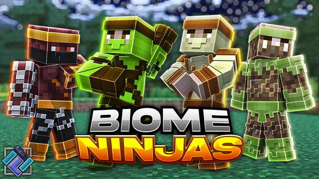 Thumbnail of the Minecraft Bedrock Marketplace product BIOME NINJAS created by PixelOneUp.