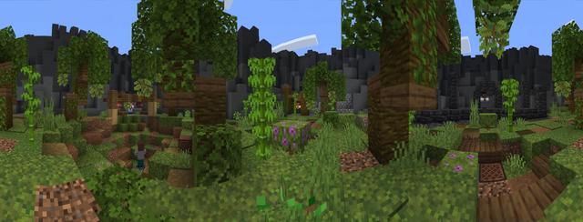Panorama of the Minecraft Bedrock Marketplace product Blast Drop created by PixelOneUp.