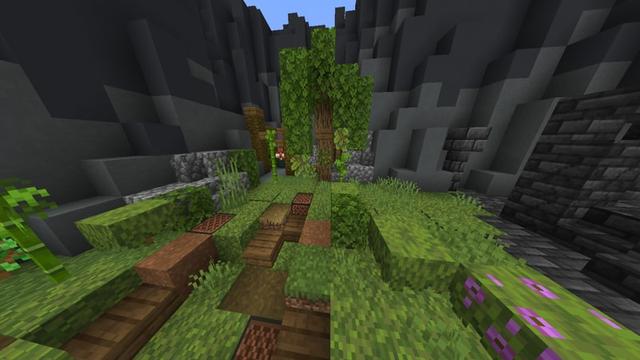 Screenshot of the Minecraft Bedrock Marketplace product Blast Drop created by PixelOneUp.