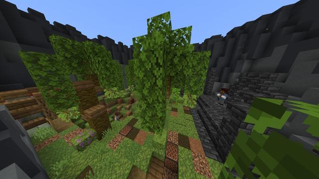 Screenshot of the Minecraft Bedrock Marketplace product Blast Drop created by PixelOneUp.