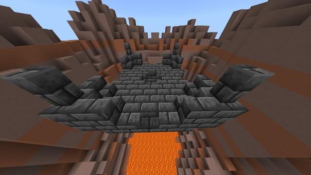 Screenshot of the Minecraft Bedrock Marketplace product Blast Drop created by PixelOneUp.