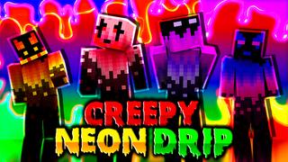 Thumbnail of the Minecraft Bedrock Marketplace product Creepy Neon Drip created by PixelOneUp.