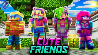 Thumbnail of the Minecraft Bedrock Marketplace product Cute Friends created by PixelOneUp.