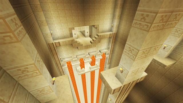 Screenshot of the Minecraft Bedrock Marketplace product Escape The Desert Temple created by PixelOneUp.