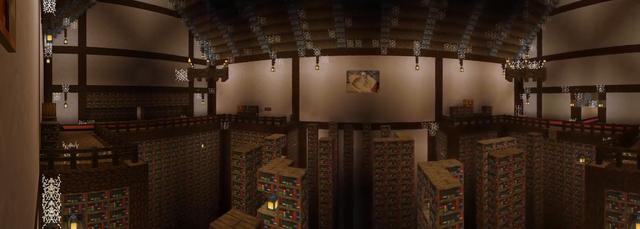 Panorama of the Minecraft Bedrock Marketplace product Escape the Horror House created by PixelOneUp.