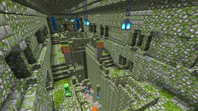 Screenshot of the Minecraft Bedrock Marketplace product Escape The Lost Temple created by PixelOneUp.
