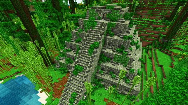 Screenshot of the Minecraft Bedrock Marketplace product Escape The Lost Temple created by PixelOneUp.