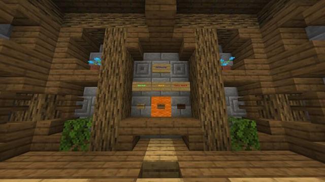 Screenshot of the Minecraft Bedrock Marketplace product Falling Blocks created by PixelOneUp.