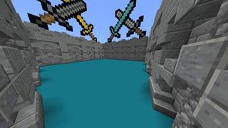 Screenshot of the Minecraft Bedrock Marketplace product Falling Blocks created by PixelOneUp.