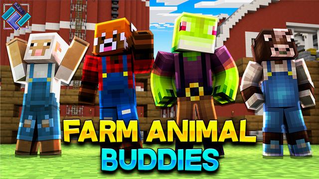 Thumbnail of the Minecraft Bedrock Marketplace product Farm Animal Buddies created by PixelOneUp.