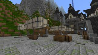 Screenshot of the Minecraft Bedrock Marketplace product Island of Enchantment created by PixelOneUp.