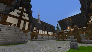 Screenshot of the Minecraft Bedrock Marketplace product Island of Enchantment created by PixelOneUp.