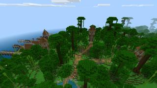 Screenshot of the Minecraft Bedrock Marketplace product Jungle Adventure created by PixelOneUp.