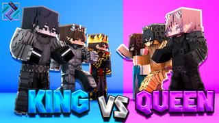 Thumbnail of the Minecraft Bedrock Marketplace product King vs Queen created by PixelOneUp.