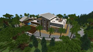 Screenshot of the Minecraft Bedrock Marketplace product Millionare Mansion created by PixelOneUp.