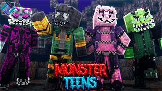Thumbnail of the Minecraft Bedrock Marketplace product Monster Teens created by PixelOneUp.