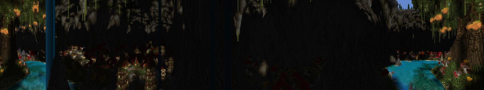 Panorama of the Minecraft Bedrock Marketplace product Moss Kingdom created by PixelOneUp.