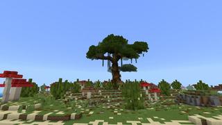 Screenshot of the Minecraft Bedrock Marketplace product Mushroom Island created by PixelOneUp.