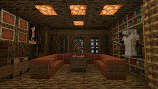 Screenshot of the Minecraft Bedrock Marketplace product Mushroom Island created by PixelOneUp.