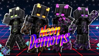 Thumbnail of the Minecraft Bedrock Marketplace product Neon Demons created by PixelOneUp.