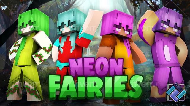 Thumbnail of the Minecraft Bedrock Marketplace product Neon Fairies created by PixelOneUp.