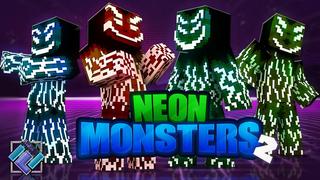Thumbnail of the Minecraft Bedrock Marketplace product Neon Monsters 2 created by PixelOneUp.