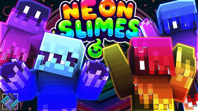 Thumbnail of the Minecraft Bedrock Marketplace product Neon Slimes created by PixelOneUp.