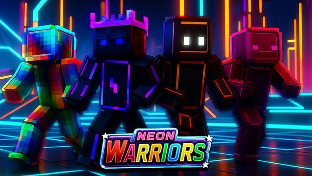 Thumbnail of the Minecraft Bedrock Marketplace product Neon Warriors created by PixelOneUp.